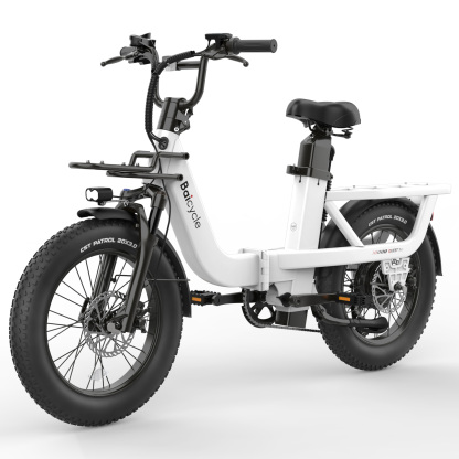 2026 Upgraded Electric Bikes for Adults with 1500W Peak Motor 20" Fat Tire E Bike with 28 MPH 90 Miles Max Range 48V Removable Battery EBike Electric Bicycle Commuter Ebikes-Baicycle