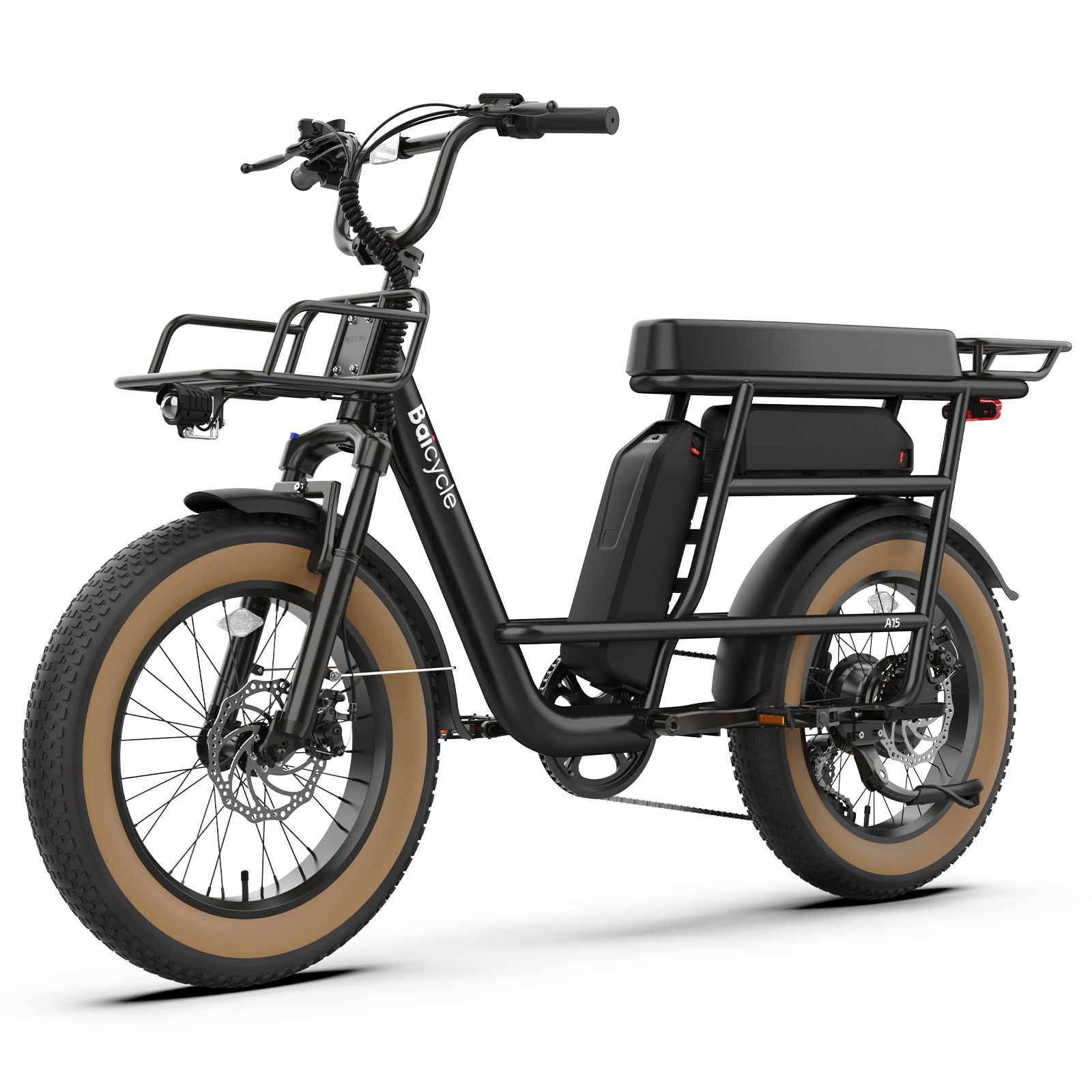 Electric Bikes for Adults 20" Fat Tire E Bike with 750W/1500W Peak Motor 48V 26Ah Dual Removable Battery Ebike Long Range 160 Miles 28 MPH Electric Bicycle Front Suspension 7 Speed-Baicycle