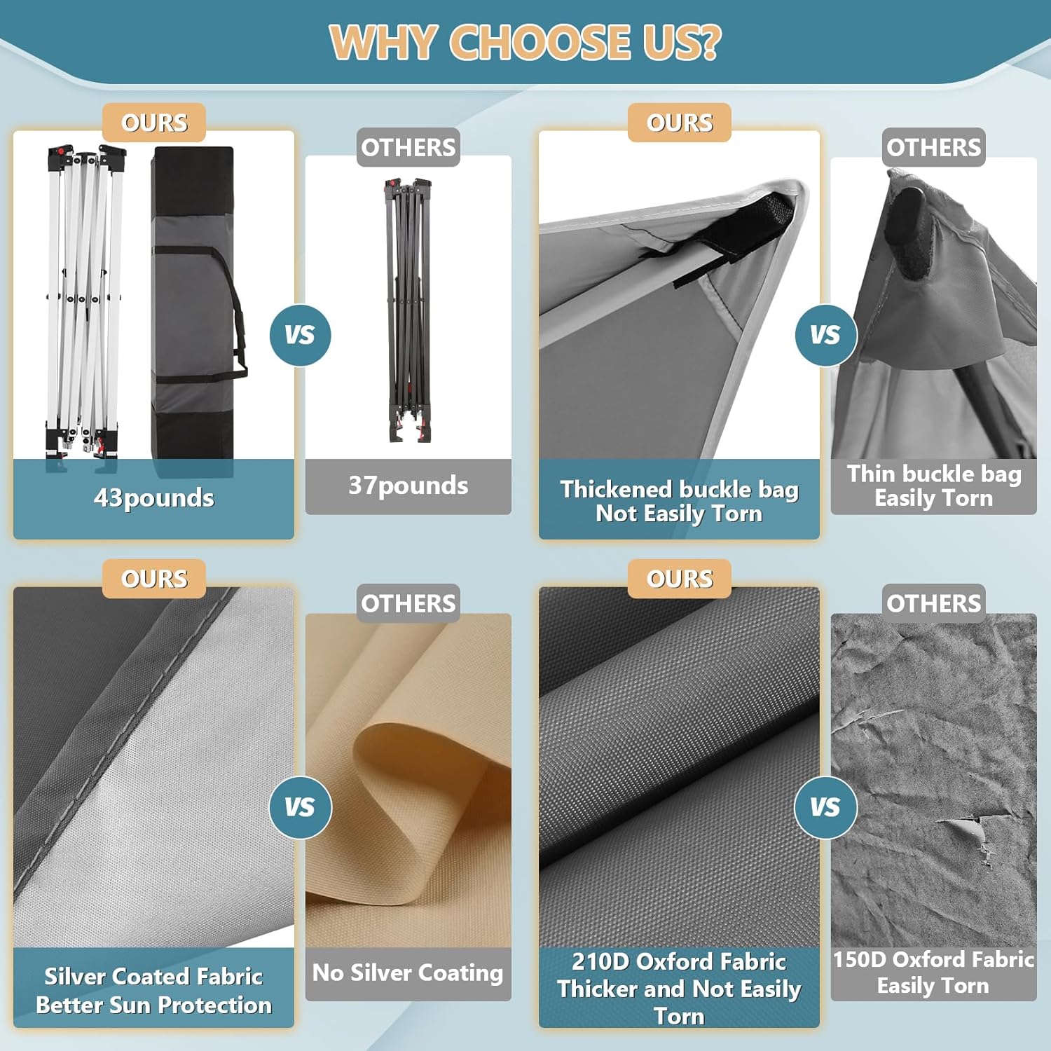 12x12 Pop Up Gazebo On Clearance Canopy Tent Easy Up Outdoor Gazebo Waterproof Upgrade with Mosquito Nettings and Carry Bag for Patio Garden Lawn