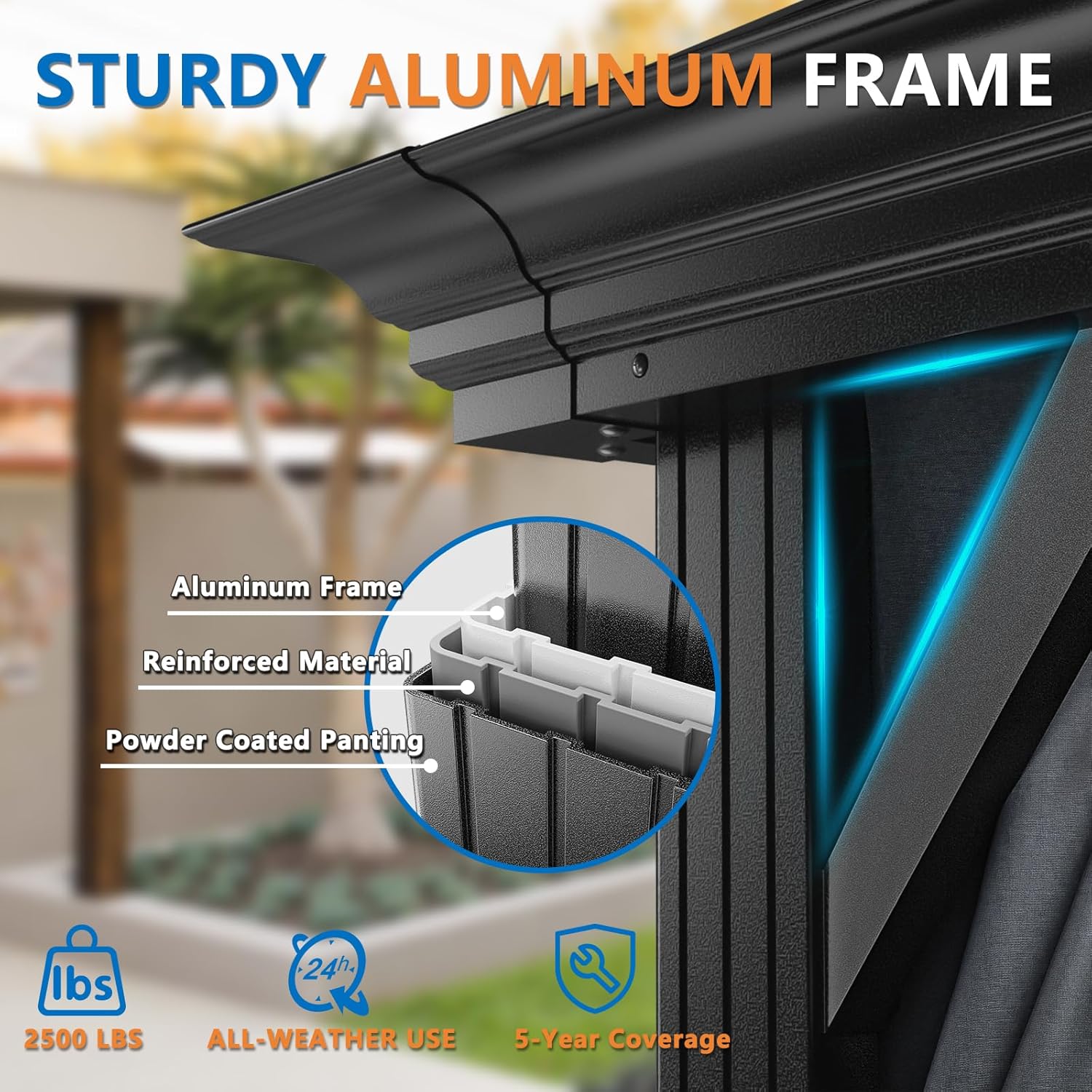 12x20 Hardtop Gazebo with Metal Roof, Heavy Duty Galvanized Steel Gazebo with Reinforced Aluminum Frame, Flame-Resistant Curtains and Netting