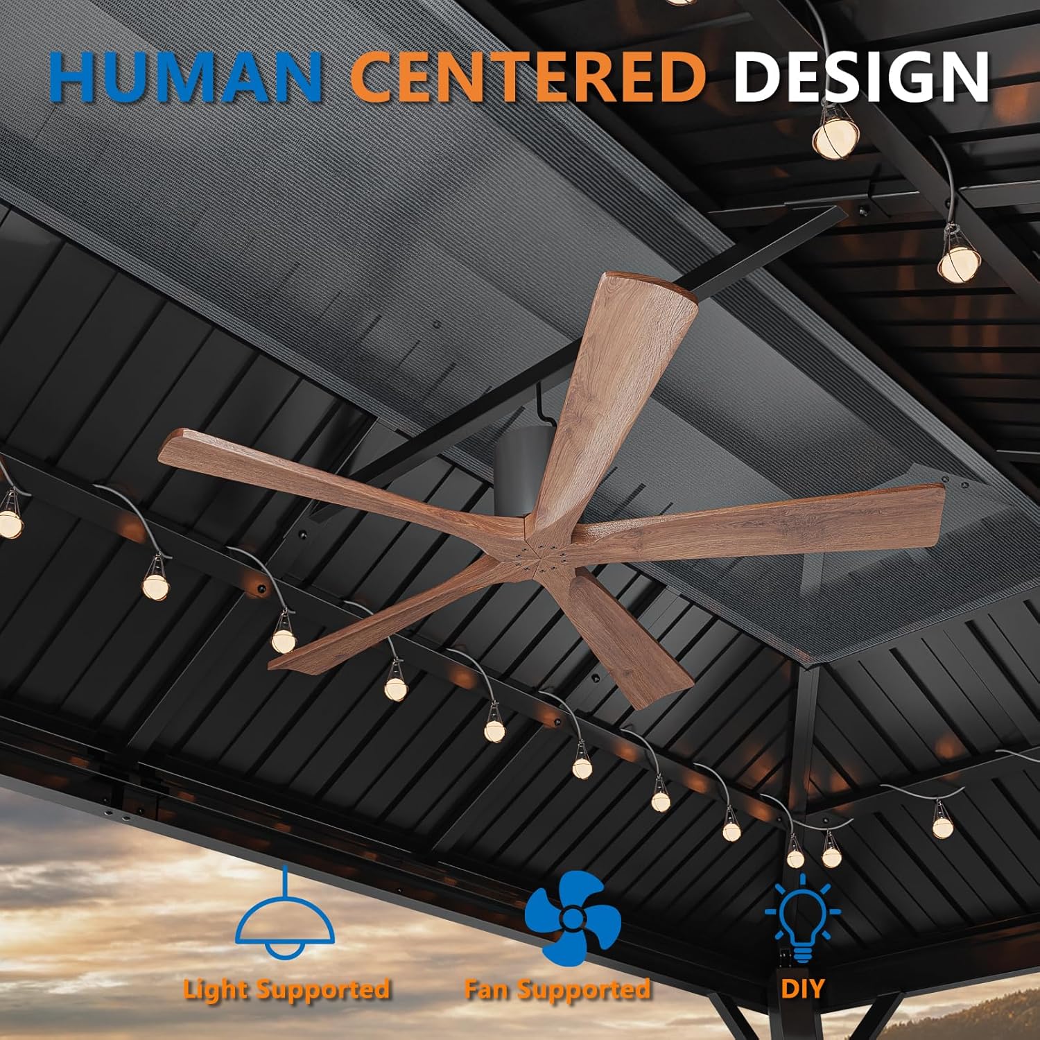 10x15 Hardtop Gazebo with Heavy Duty Galvanized Steel Double Roof, Aluminum Frame, Flame-Resistant Curtains and Netting, Outdoor Permanent Pavillon for Backyard, Black