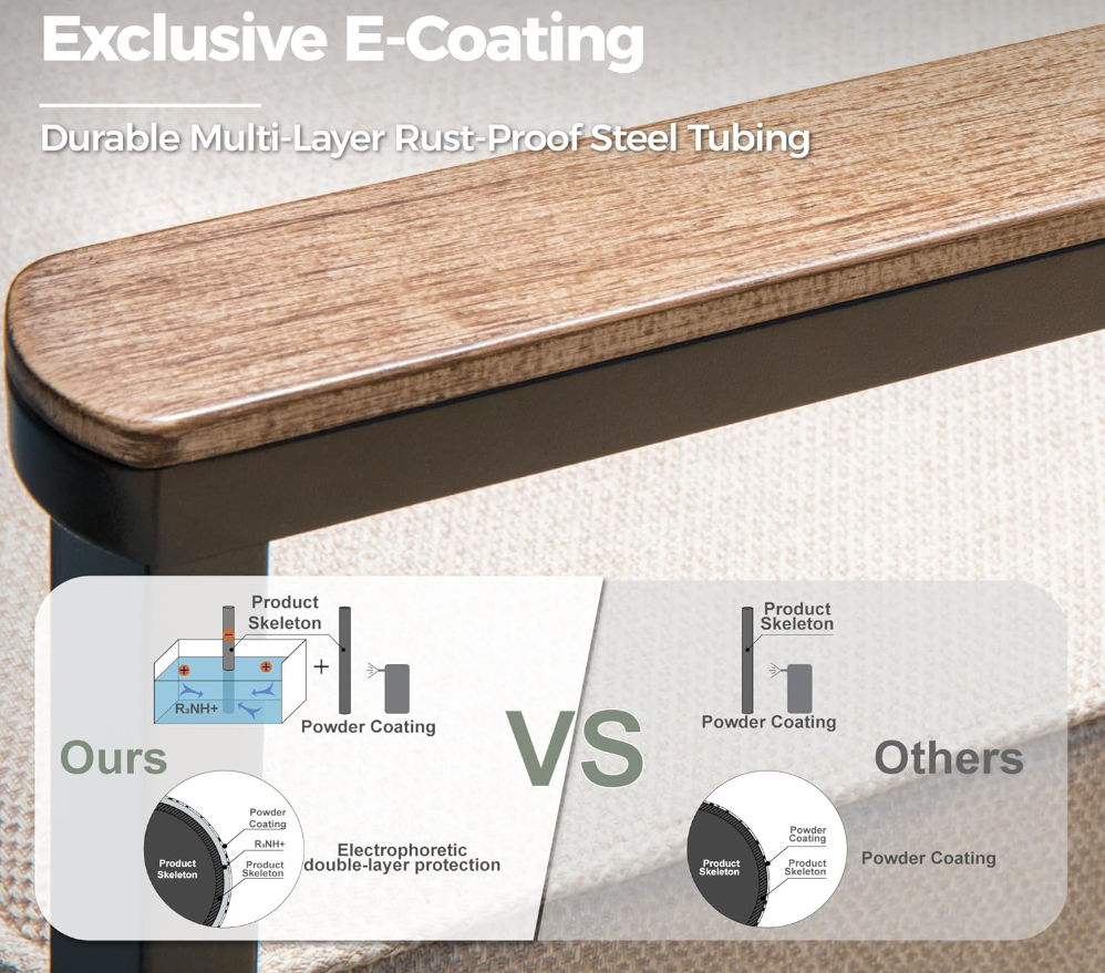 4 Piece Patio Furniture Set with Swivel Chairs, High Back Rope Rattan Outdoor Conversation Set with Extra Thick Cushion and Coffee Table