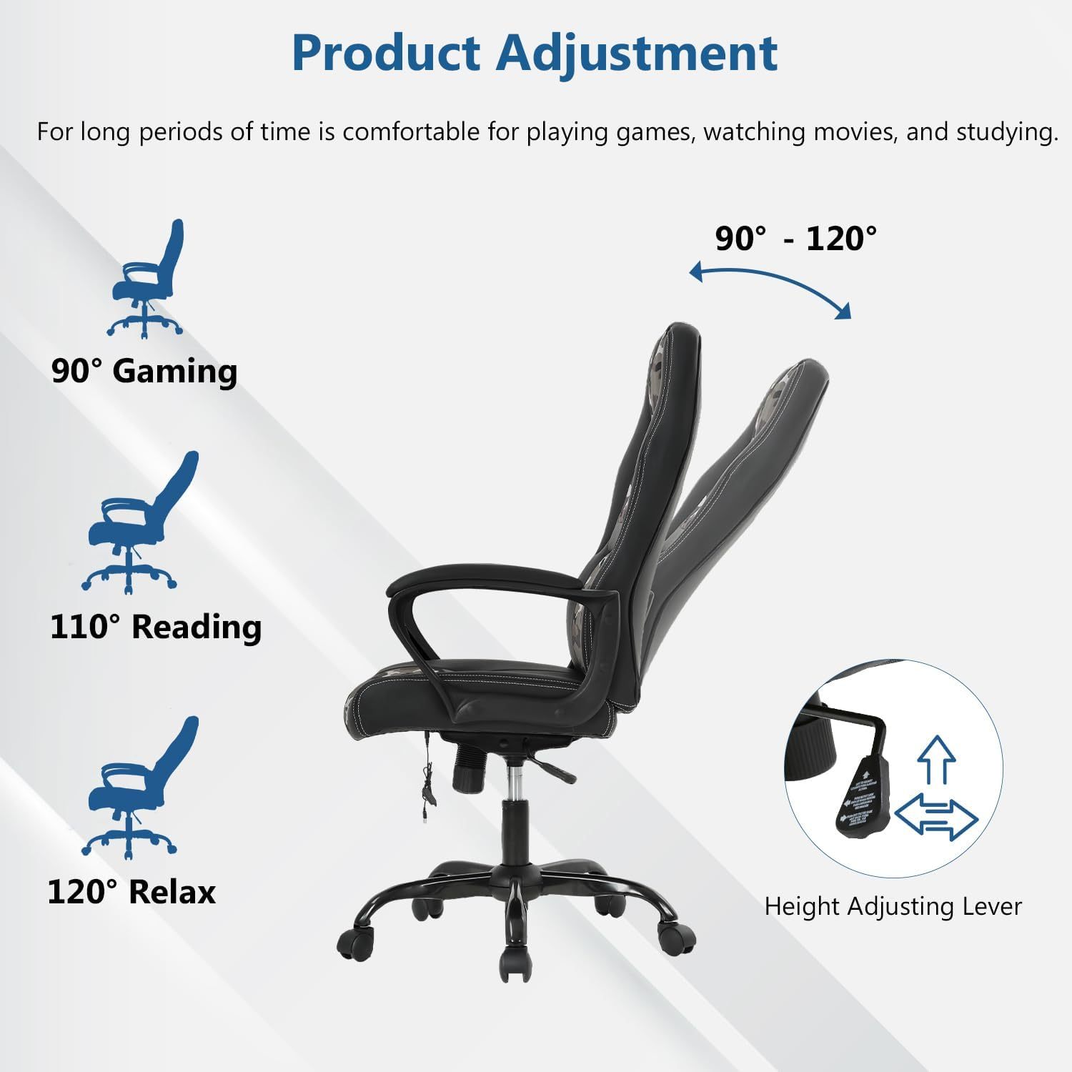 Ergonomic Computer Chair for Adult, Computer Gaming Desk Chair