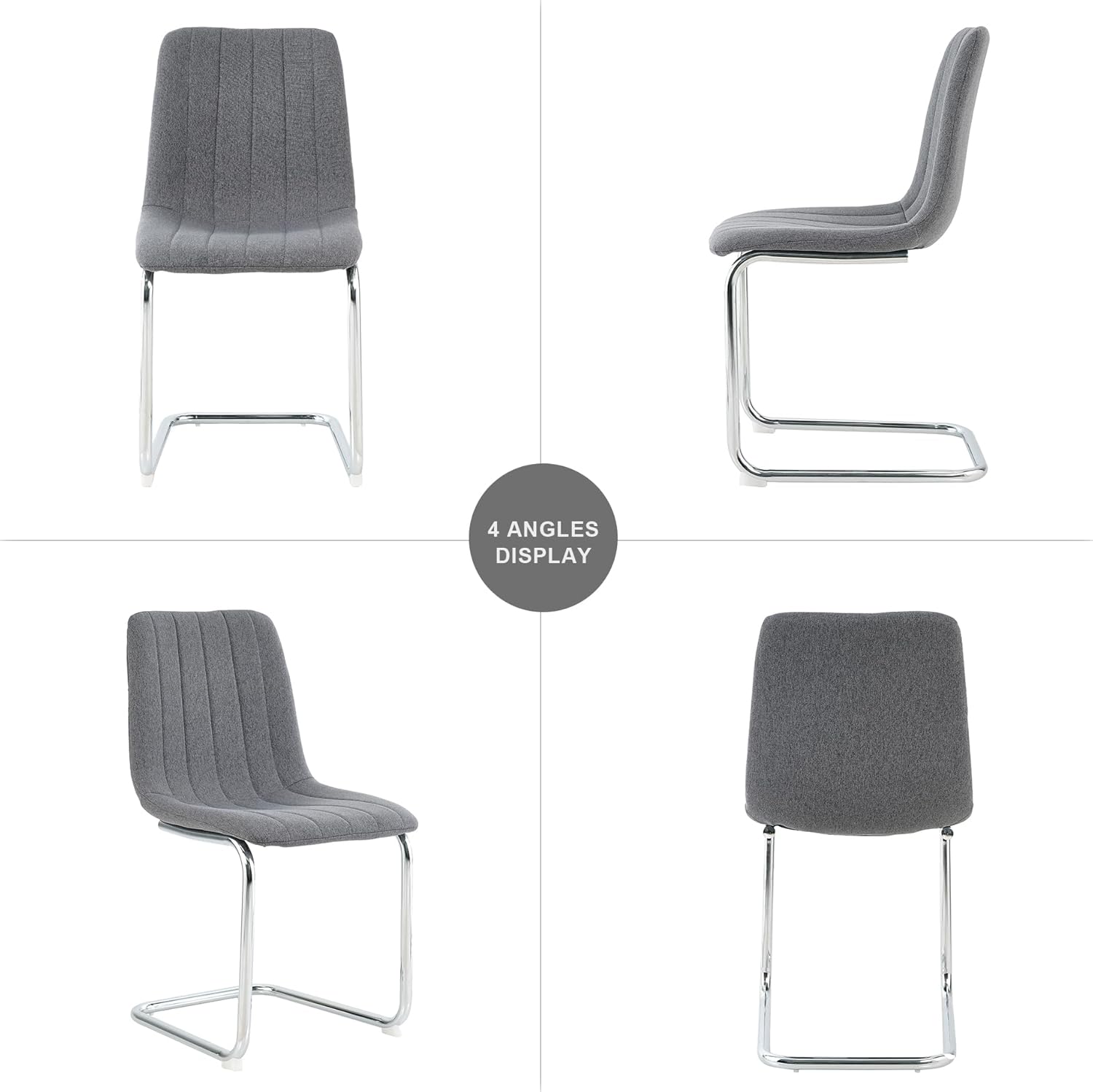 Upholstered Kitchen Dining Table Chairs Set of 2, Modern Luxury Living Room Bedroom Vanity Makeup Accent Chairs, Small Student Desk Chair