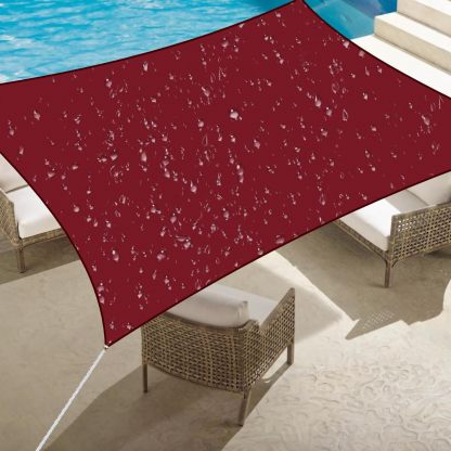 Waterproof Sun Shade Sail for Patio Rectangle Canopy Awning Shade Cloth 95% UV Blockage & Water Resistant for Outdoor Garden Backyard Swimimg Pool