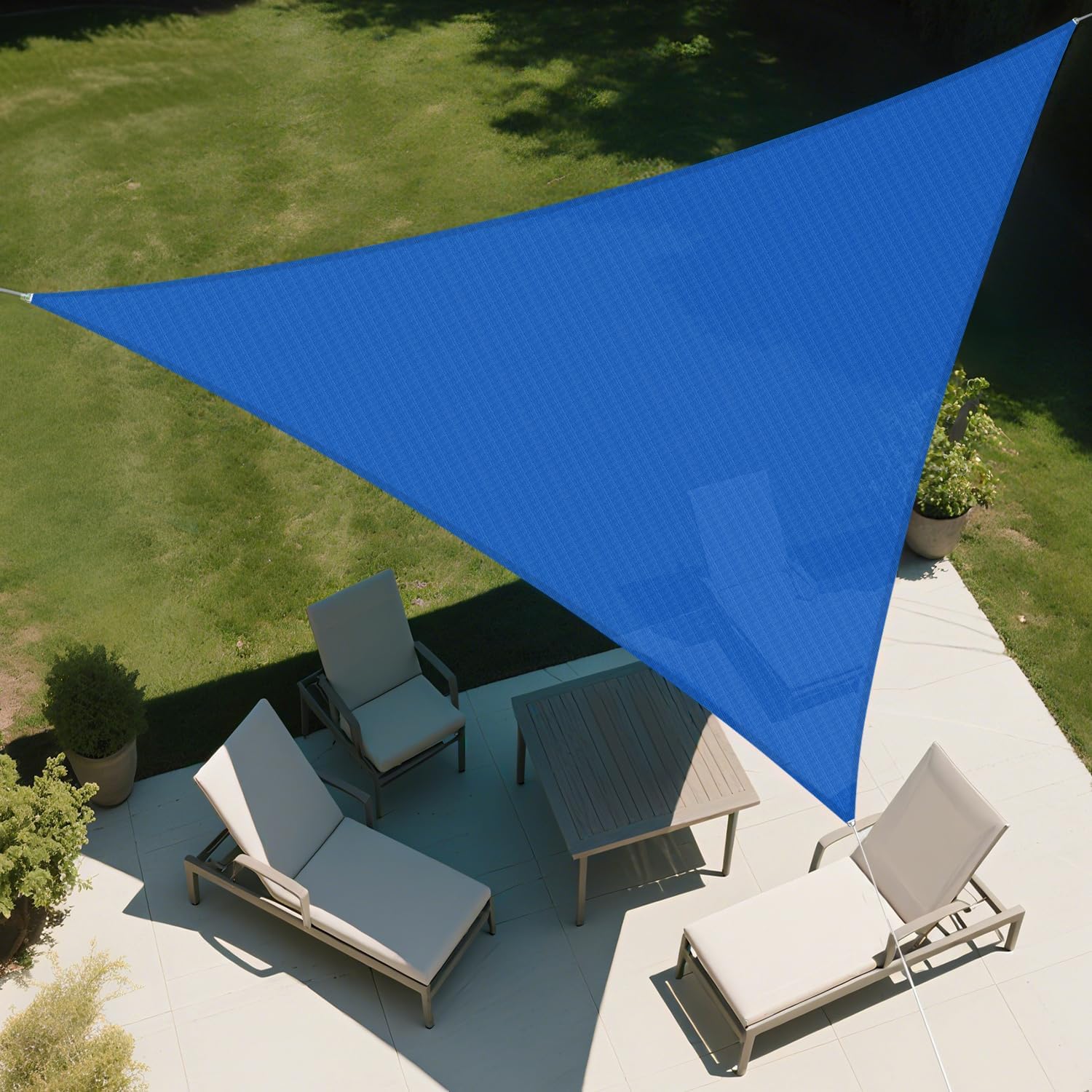 Triangle Canopy Awning Fabric Cloth Screen UV Block Heavy Duty Commercial Grade Outdoor Patio Carport