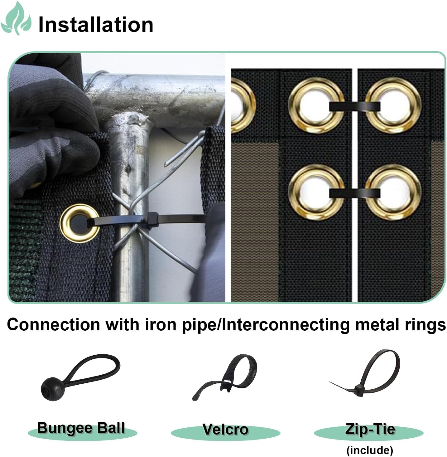 Privacy Fence Screen Heavy Duty Windscreen Net Shade Fabric with Brass Grommets for Outdoor Fence Graden Patio Deck Swimming Pool