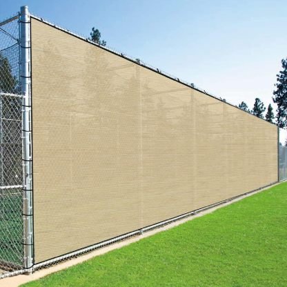Privacy Fence Screen Heavy Duty Windscreen Net Shade Fabric with Brass Grommets for Outdoor Fence Graden Patio Deck Swimming Pool