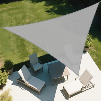 Triangle Canopy Awning Fabric Cloth Screen UV Block Heavy Duty Commercial Grade Outdoor Patio Carport