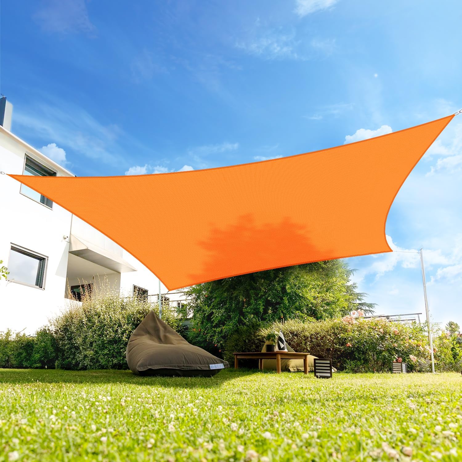 Rectangle Shade Sail Canopy Sun Shade for Patio Outside Shade Cloth Awning Outdoor Garden