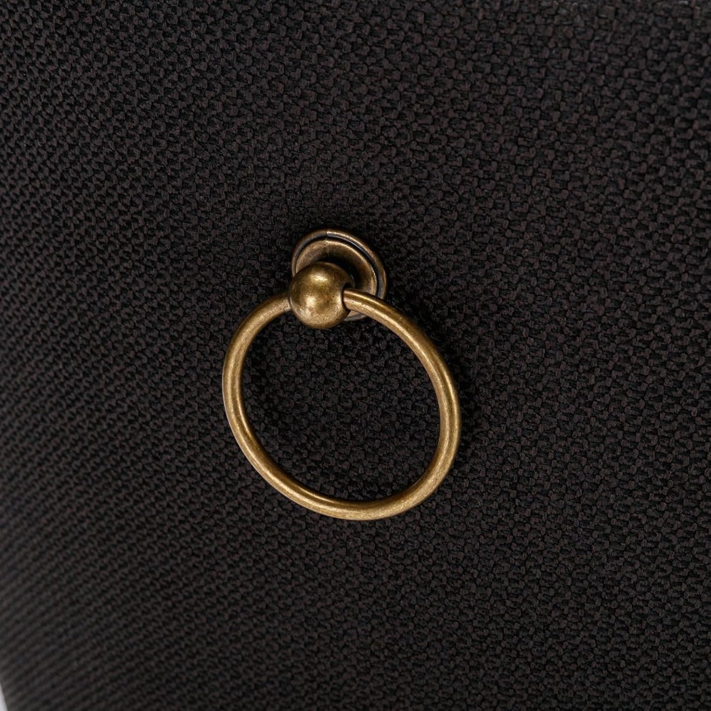 High Back Dining Chair Set of 2, Tufted Back Dining Room Chairs with Nailed Trim and Back Ring Pull, Armless Accent Side Chair