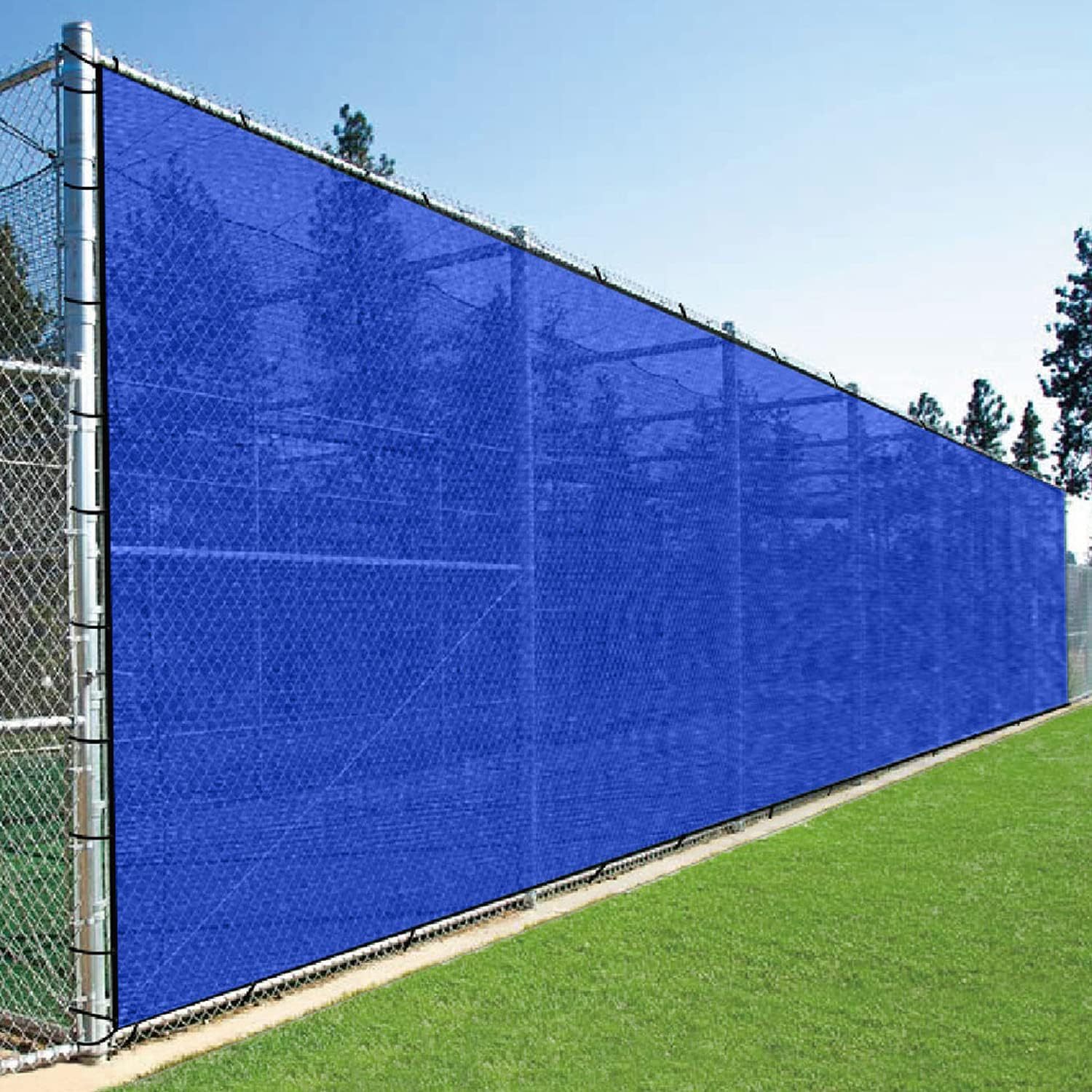 Privacy Fence Screen Heavy Duty Windscreen Net Shade Fabric with Brass Grommets for Outdoor Fence Graden Patio Deck Swimming Pool