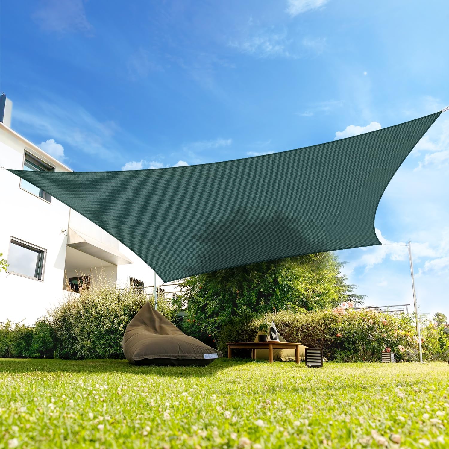 Rectangle Shade Sail Canopy Sun Shade for Patio Outside Shade Cloth Awning Outdoor Garden