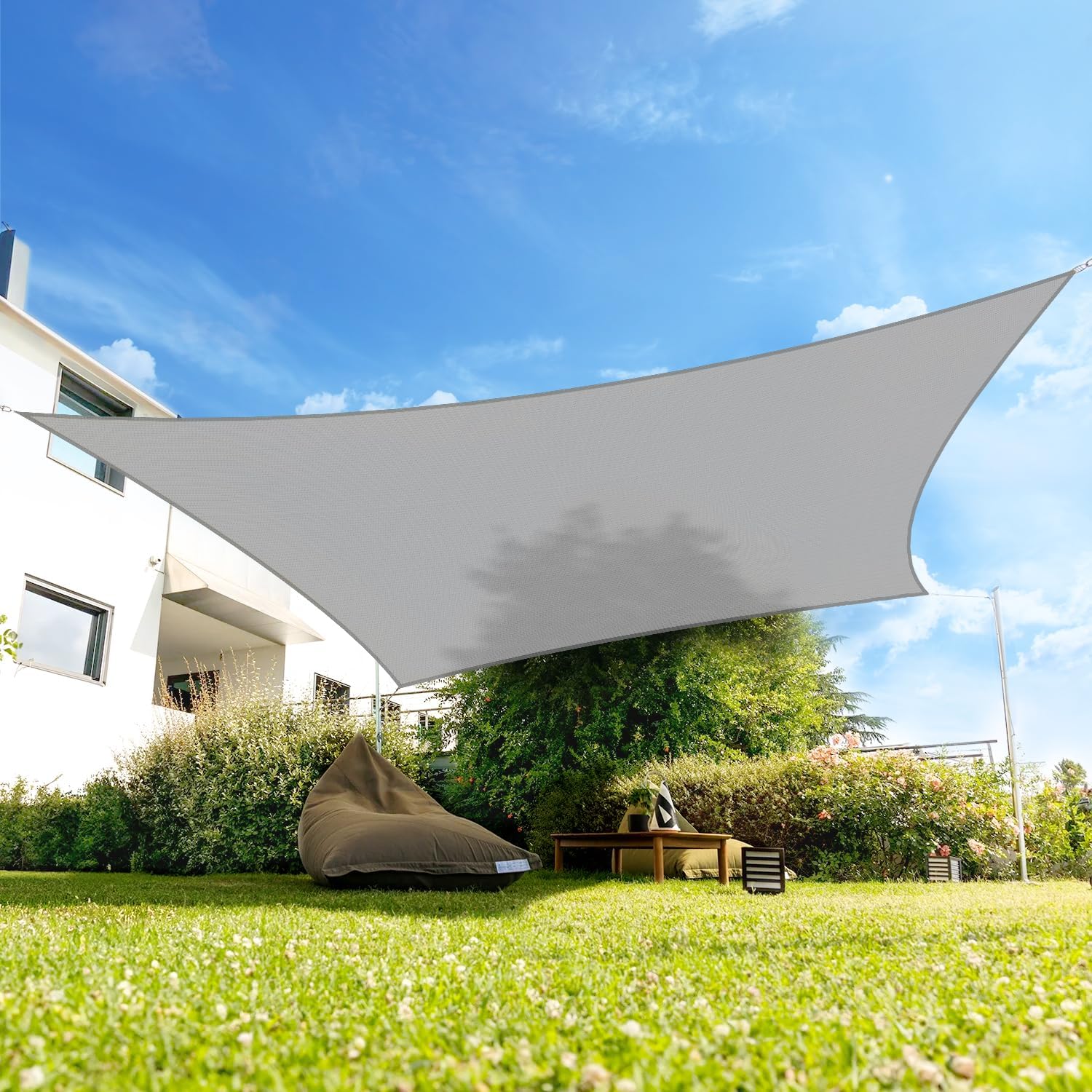Rectangle Shade Sail Canopy Sun Shade for Patio Outside Shade Cloth Awning Outdoor Garden