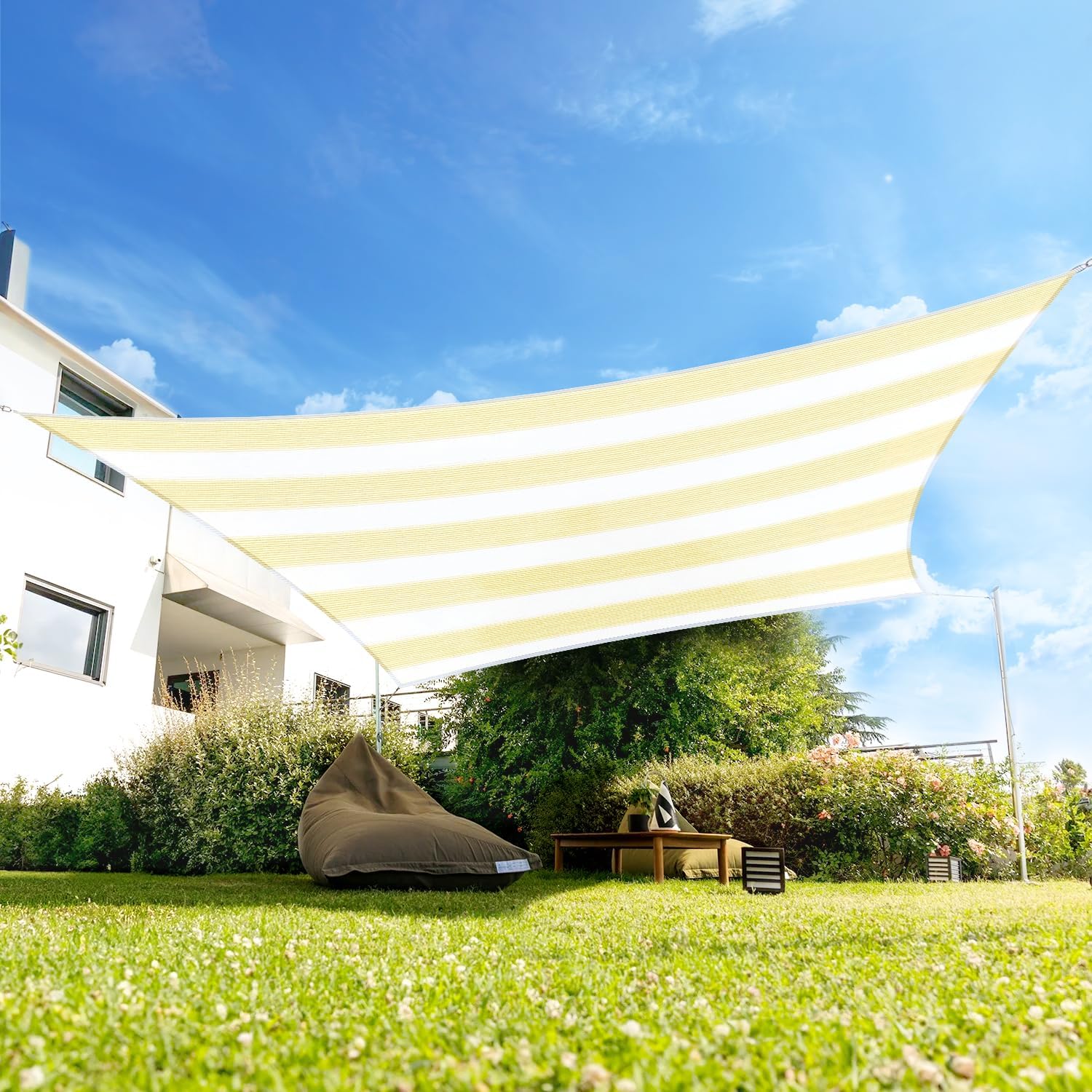 Rectangle Shade Sail Canopy Sun Shade for Patio Outside Shade Cloth Awning Outdoor Garden