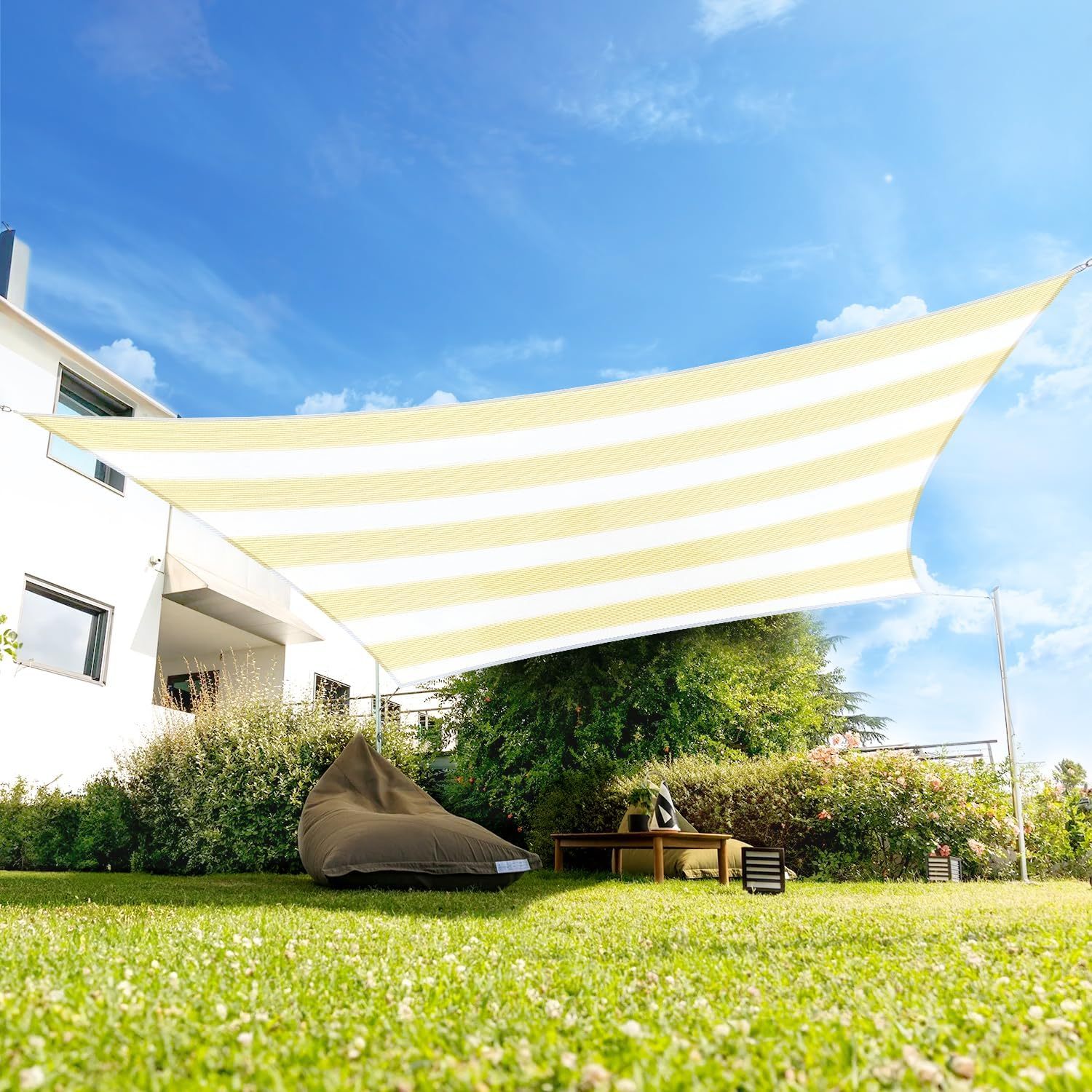 Rectangle Shade Sail Canopy Sun Shade for Patio Outside Shade Cloth Awning Outdoor Garden