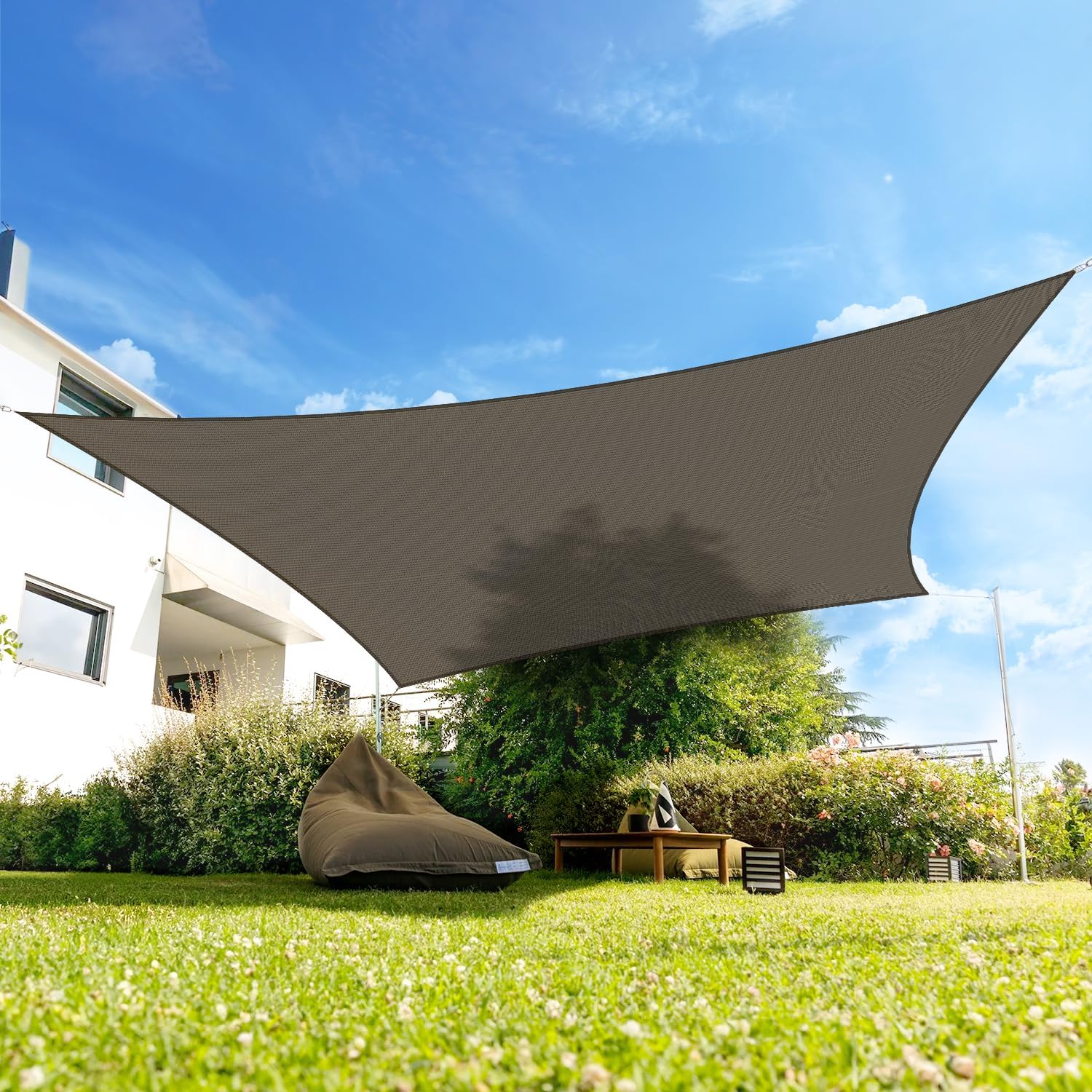 Rectangle Shade Sail Canopy Sun Shade for Patio Outside Shade Cloth Awning Outdoor Garden