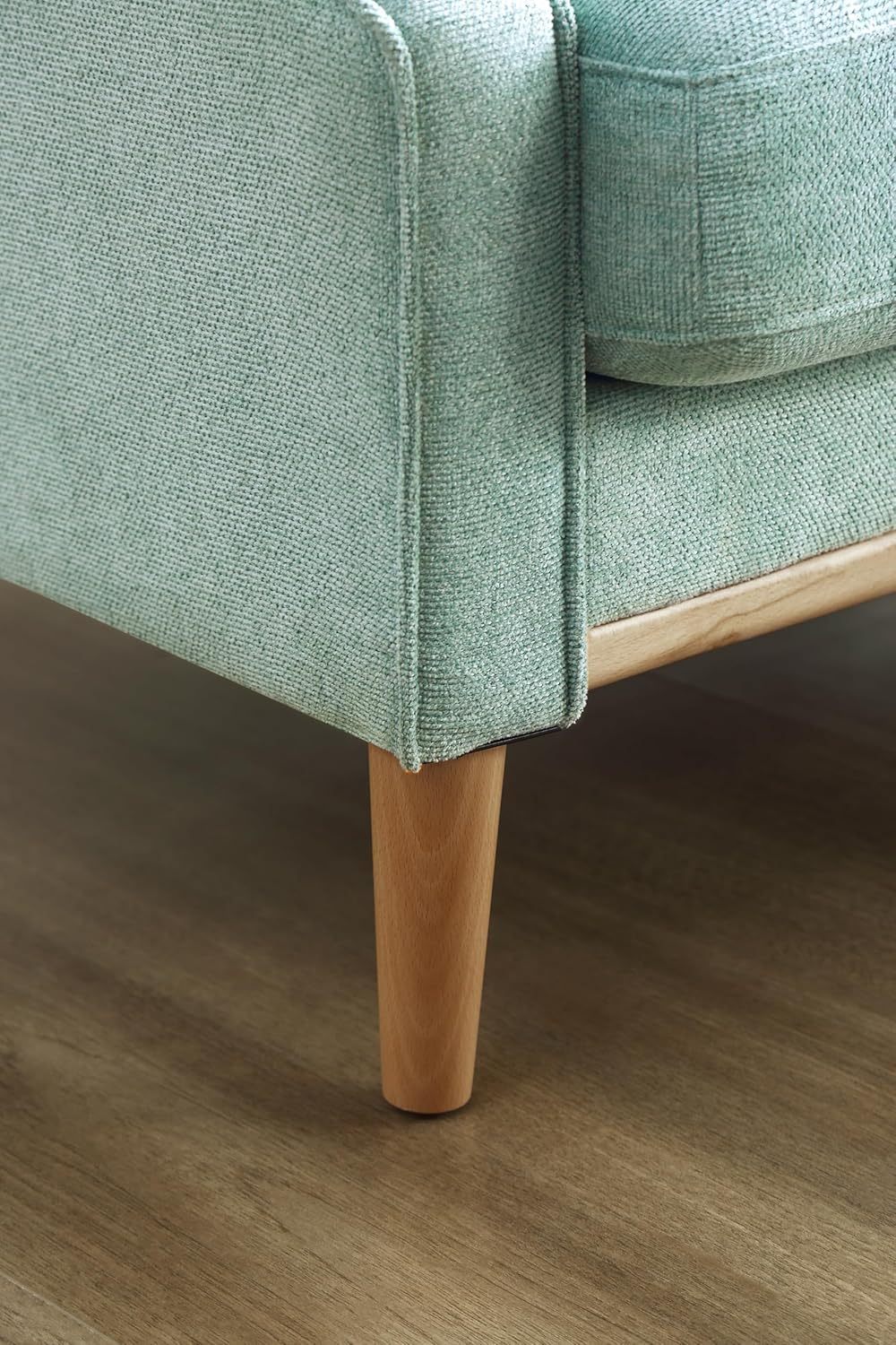 Mid Century Modern Loveseat Couch Small Sofa for Small Space Upholstered Couch with USB Port and 2 Pillows