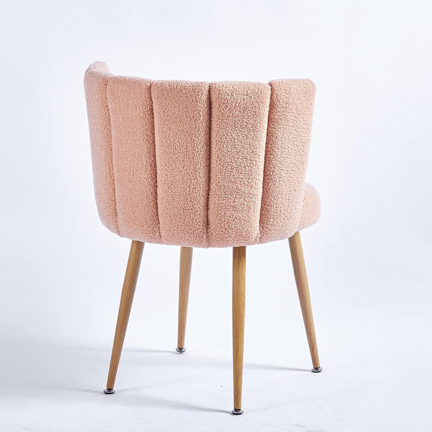 Beige Kitchen Table Chairs Set of 2, Upholstered Kitchen & Dining Room Chairs, Modern Accent Chair