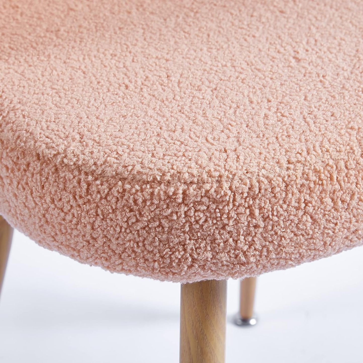 Beige Kitchen Table Chairs Set of 2, Upholstered Kitchen & Dining Room Chairs, Modern Accent Chair