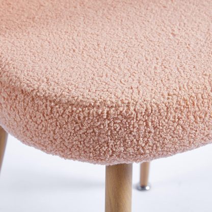 Beige Kitchen Table Chairs Set of 2, Upholstered Kitchen & Dining Room Chairs, Modern Accent Chair