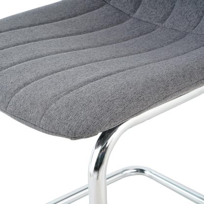 Upholstered Kitchen Dining Table Chairs Set of 2, Modern Luxury Living Room Bedroom Vanity Makeup Accent Chairs, Small Student Desk Chair