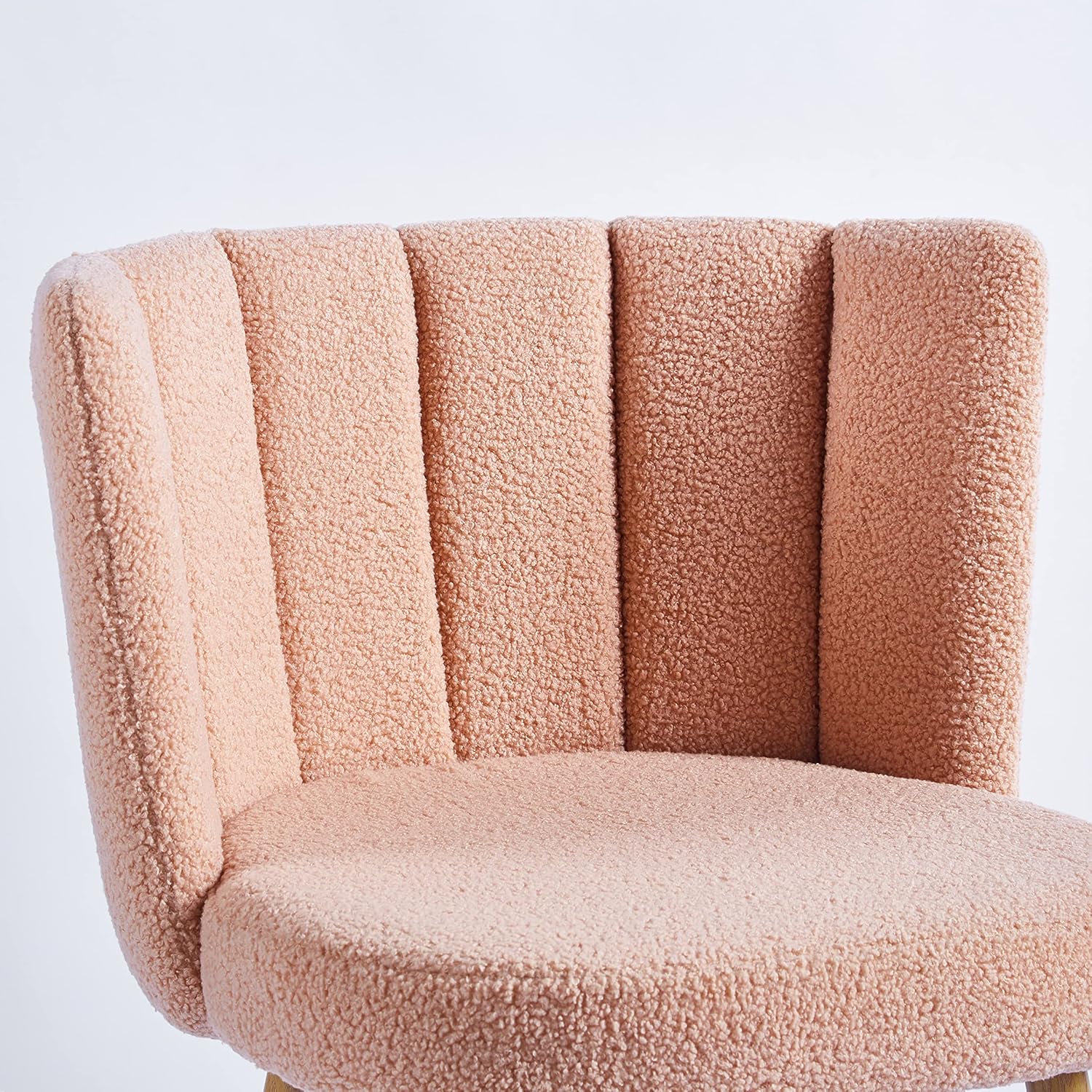 Beige Kitchen Table Chairs Set of 2, Upholstered Kitchen & Dining Room Chairs, Modern Accent Chair