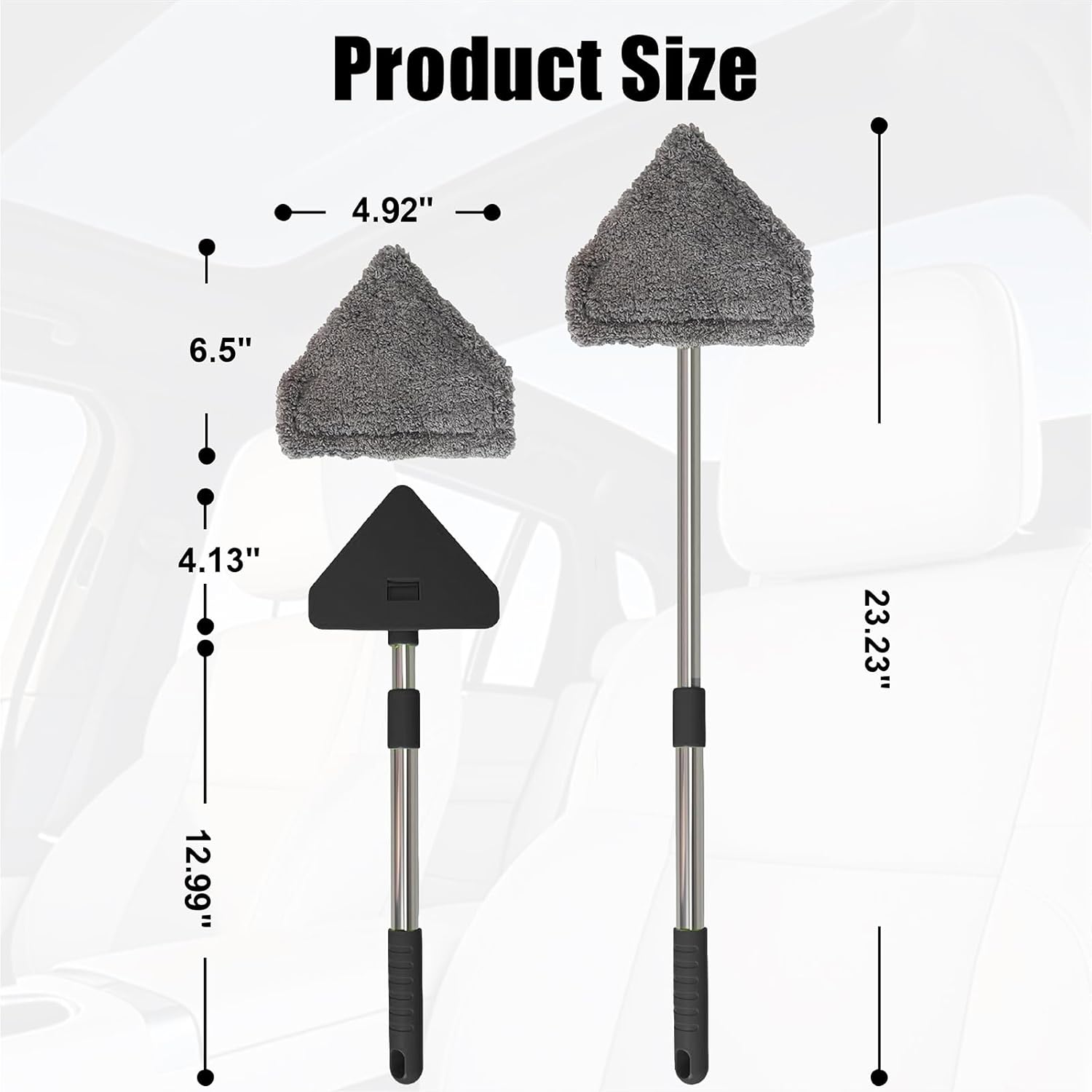  Car Cleaning Tool, 13-16.7-inch Extendable Handle 