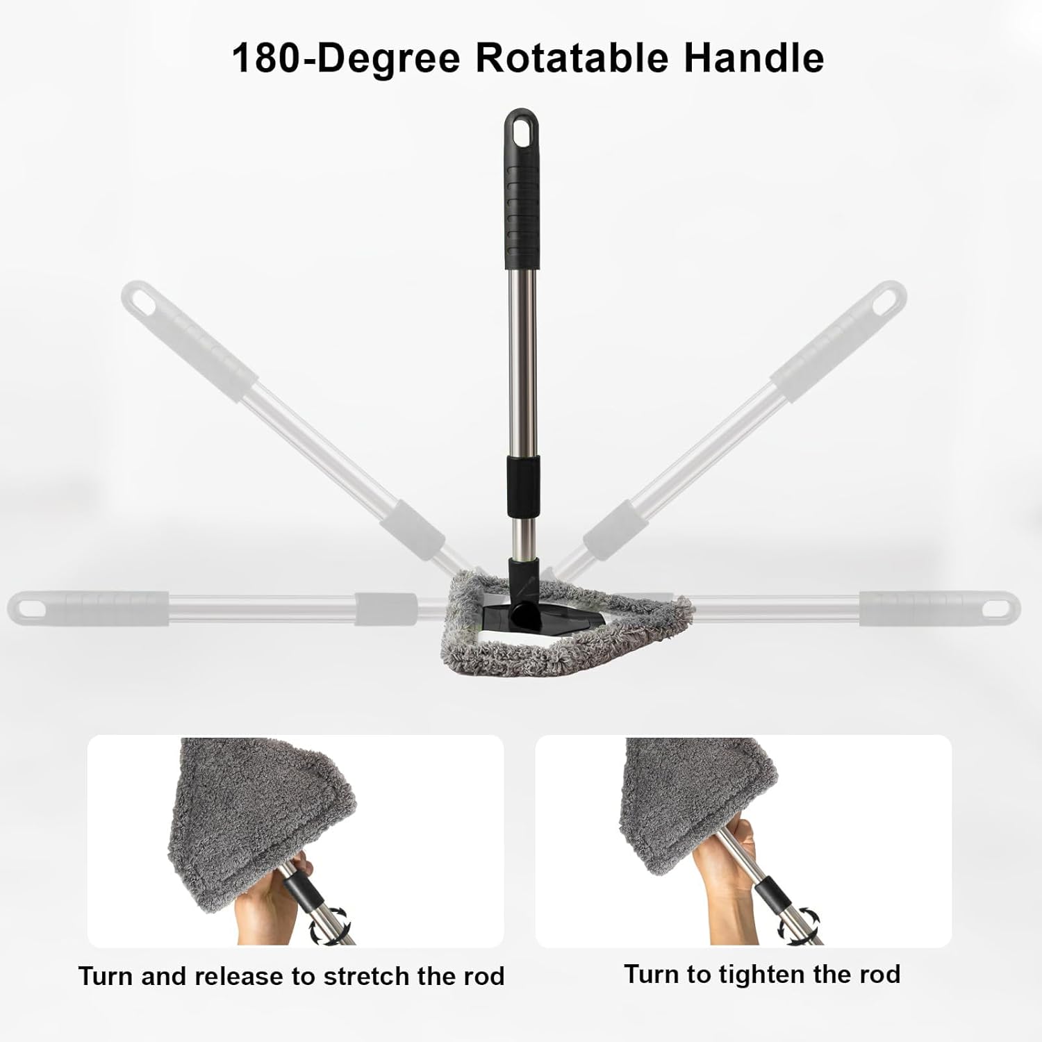  Car Cleaning Tool, 13-16.7-inch Extendable Handle 
