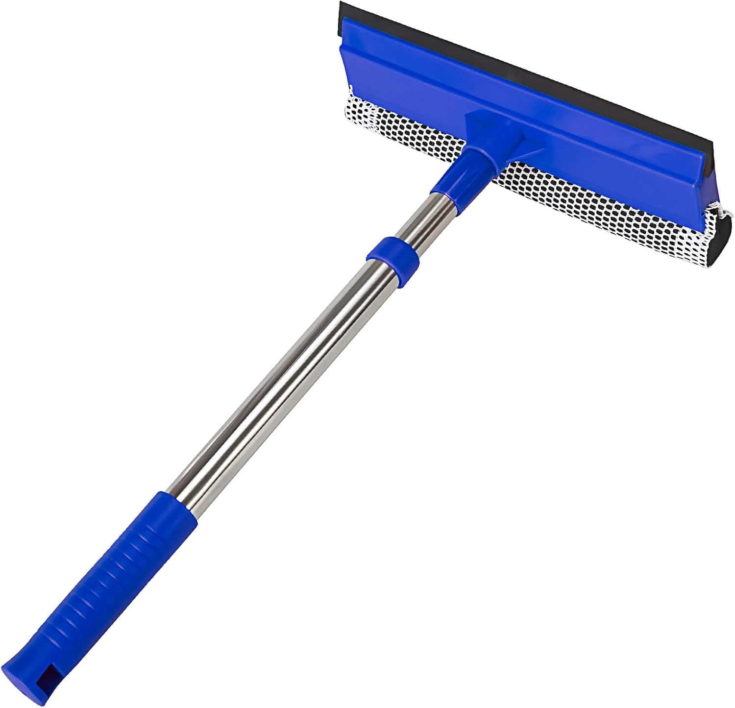 2-in-1 Window Squeegee&Car Squeegee with 15.7"-27.5" Retractable Stainless Steel Handle