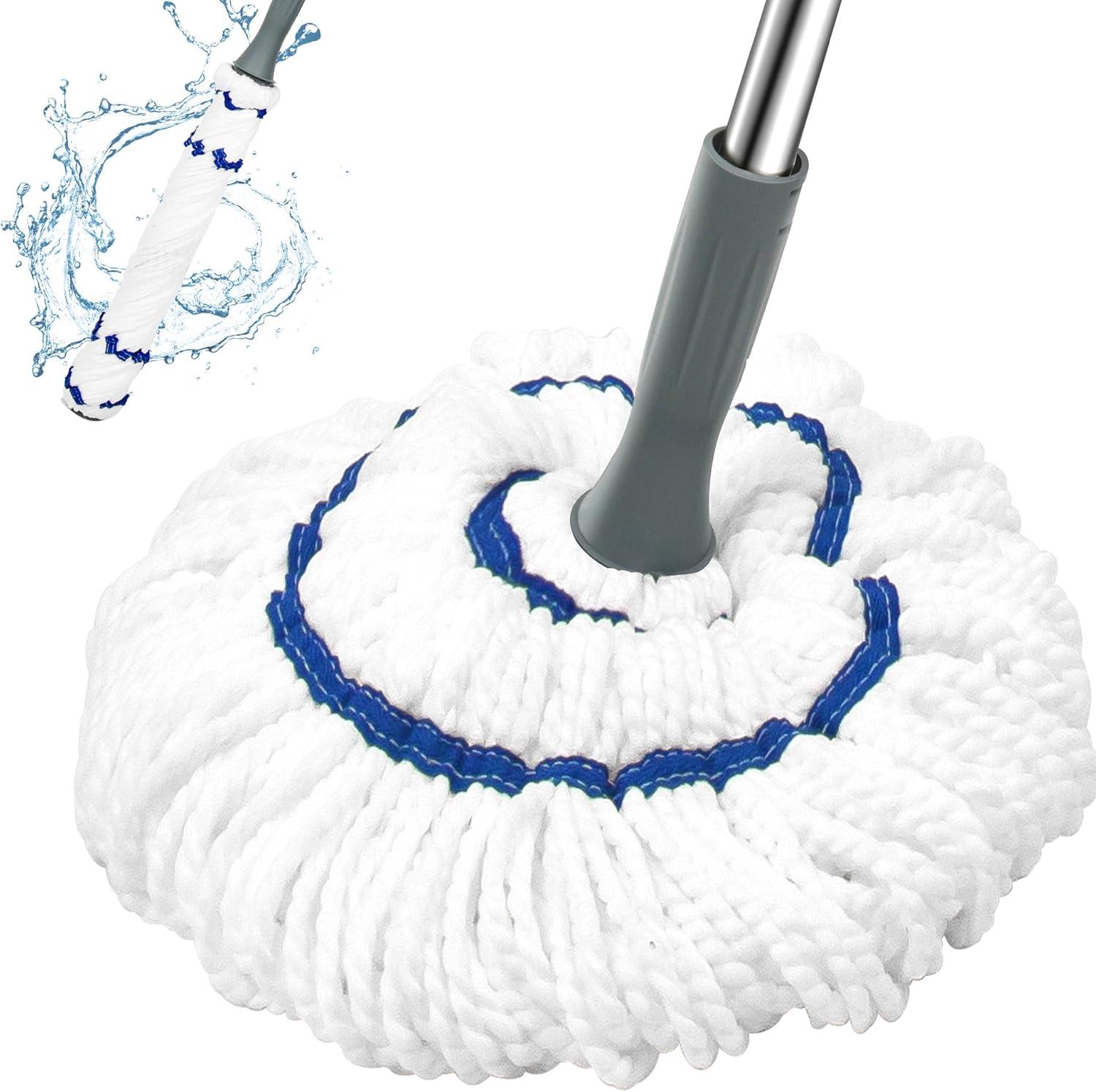 Floor Cleaner with 52.5 Inch Long Handle, Heavy Duty Wet Mop 