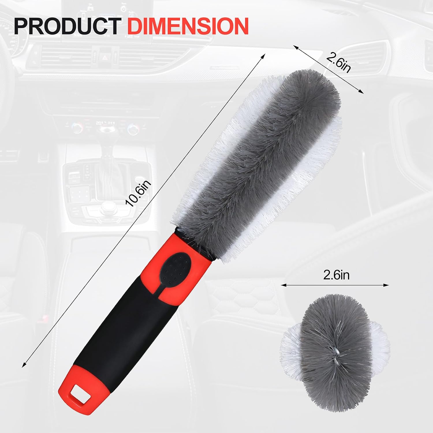  Wheel Brush Soft Bristle Car Tire Detail Cleaning Tool