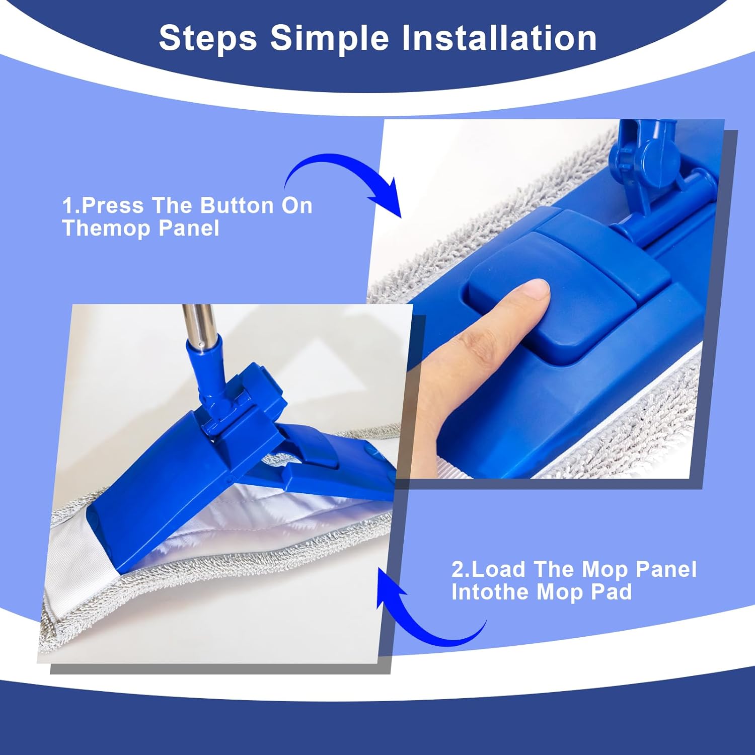 17" Microfiber Mop for Hardwood Floor Cleaning