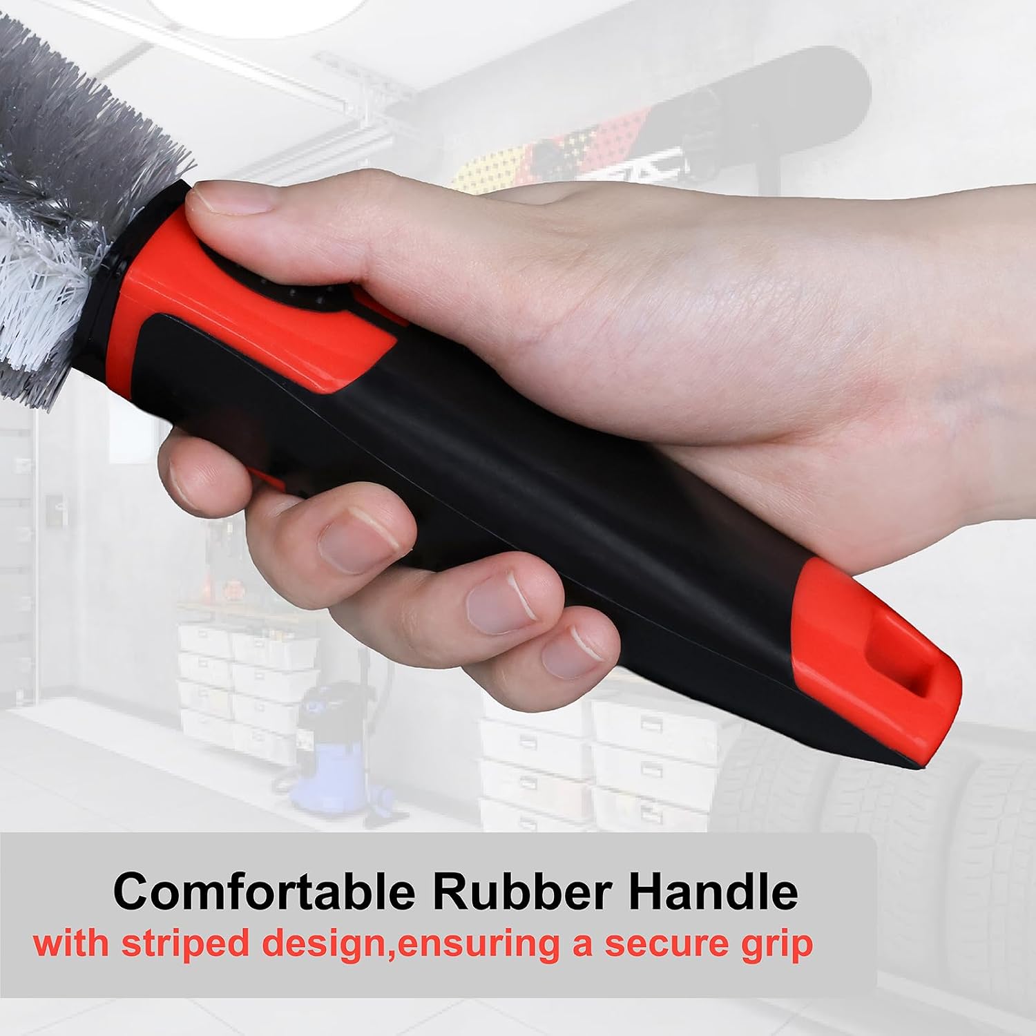 Wheel Brush Soft Bristle Car Tire Detail Cleaning Tool