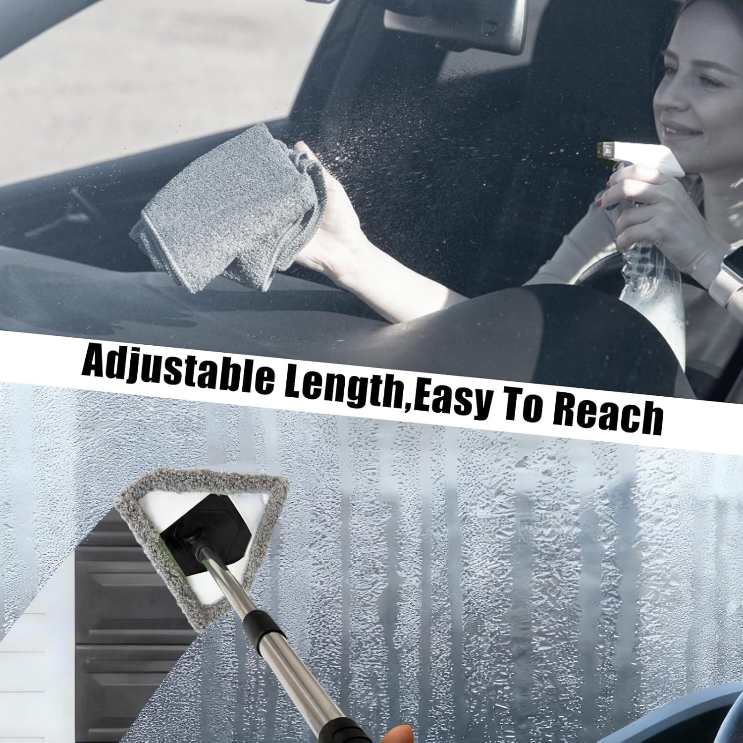  Car Cleaning Tool, 13-16.7-inch Extendable Handle 