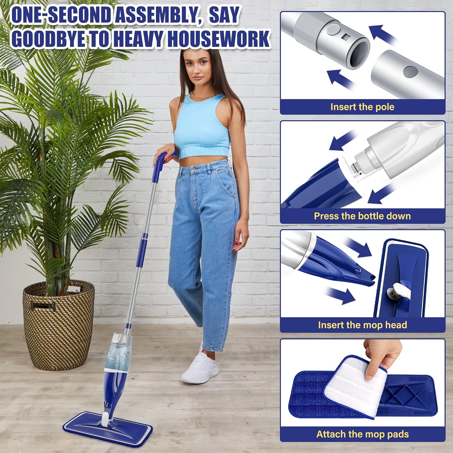  Spray Mop for Floors Cleaning: Wet Dry Hardwood Floor Mops