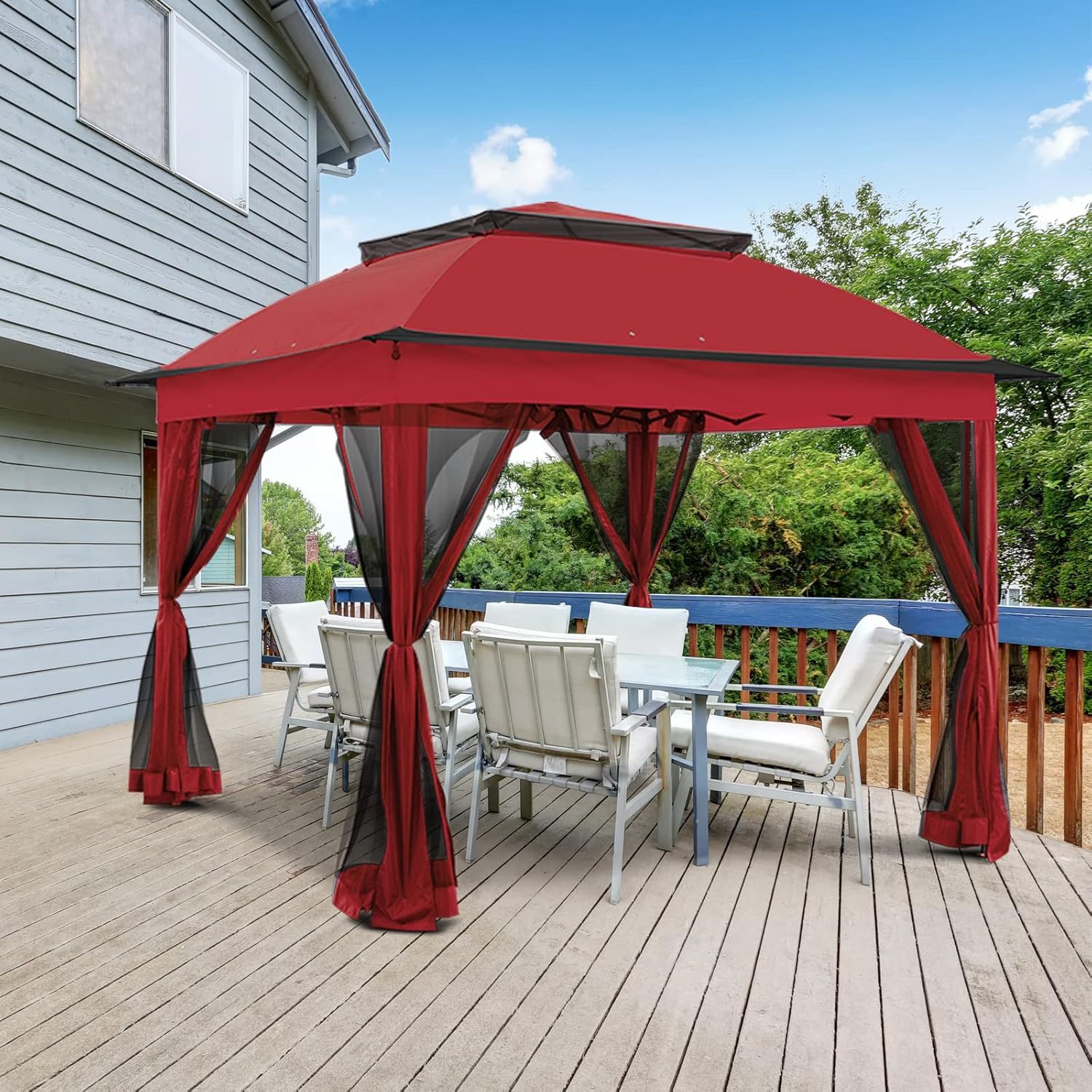 Steel Pop-Up Gazebo-11' W X 11' D X 9' 8 2/5'' H