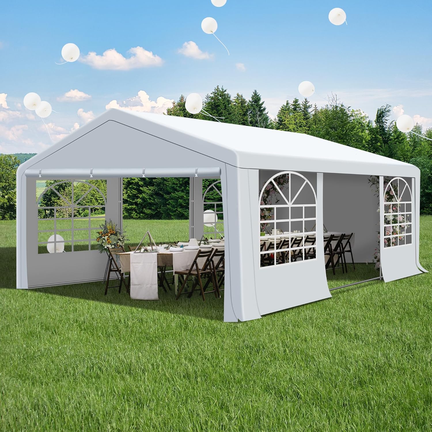 20 x 20Ft Party Tent Heavy Duty-white