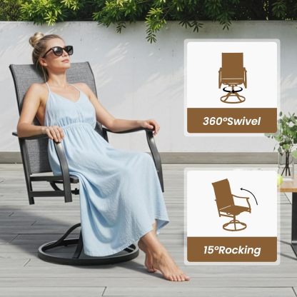 Patio Dining Table and Chairs Set for 6