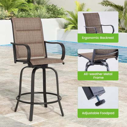 All Weather Outdoor Bar Height Chairs