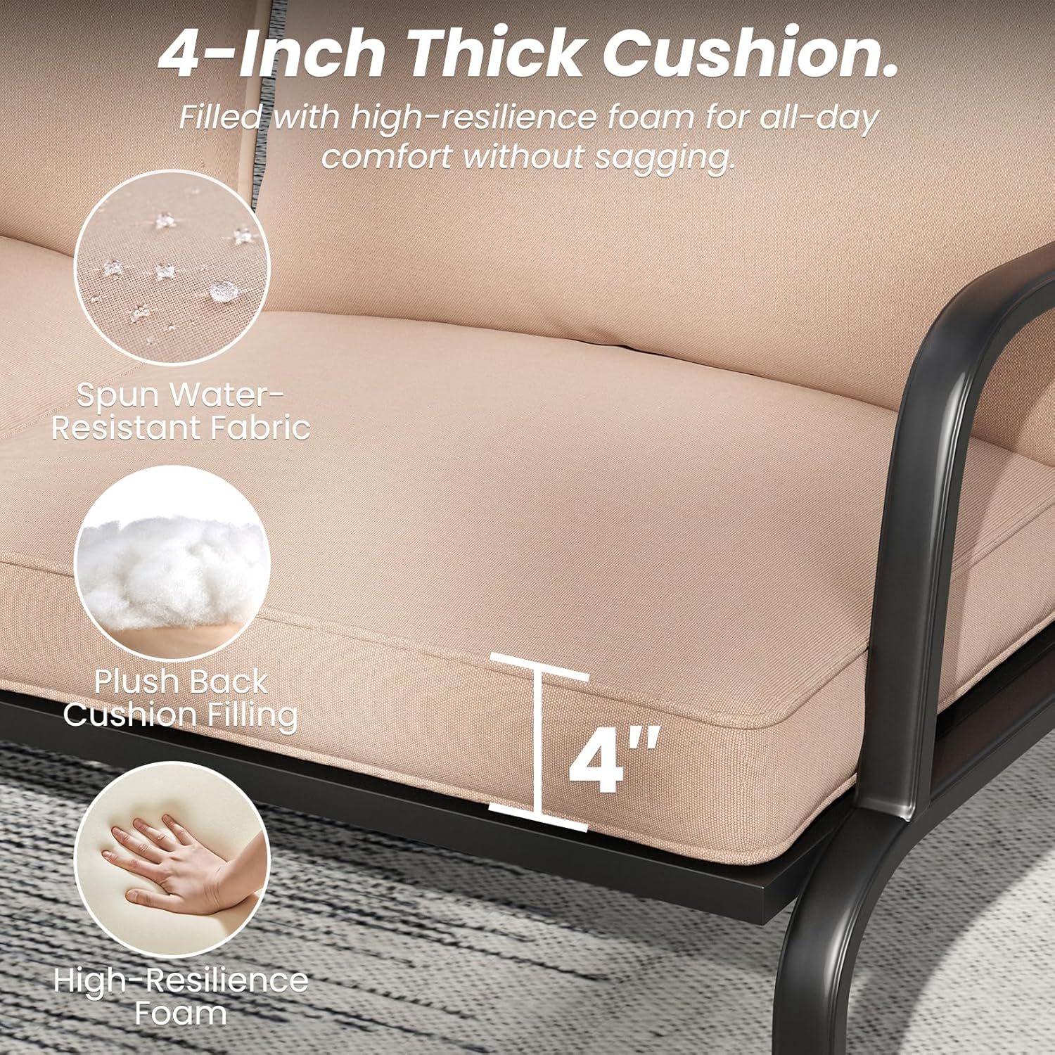 5 Seat Patio Furniture Set