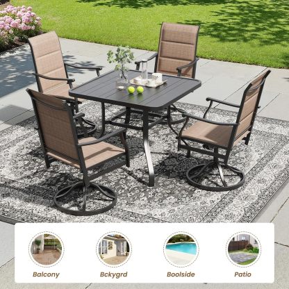 5-Piece Outdoor Table and Chairs Set