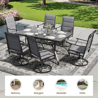 7-Piece Outdoor Dining Table and Chairs Set