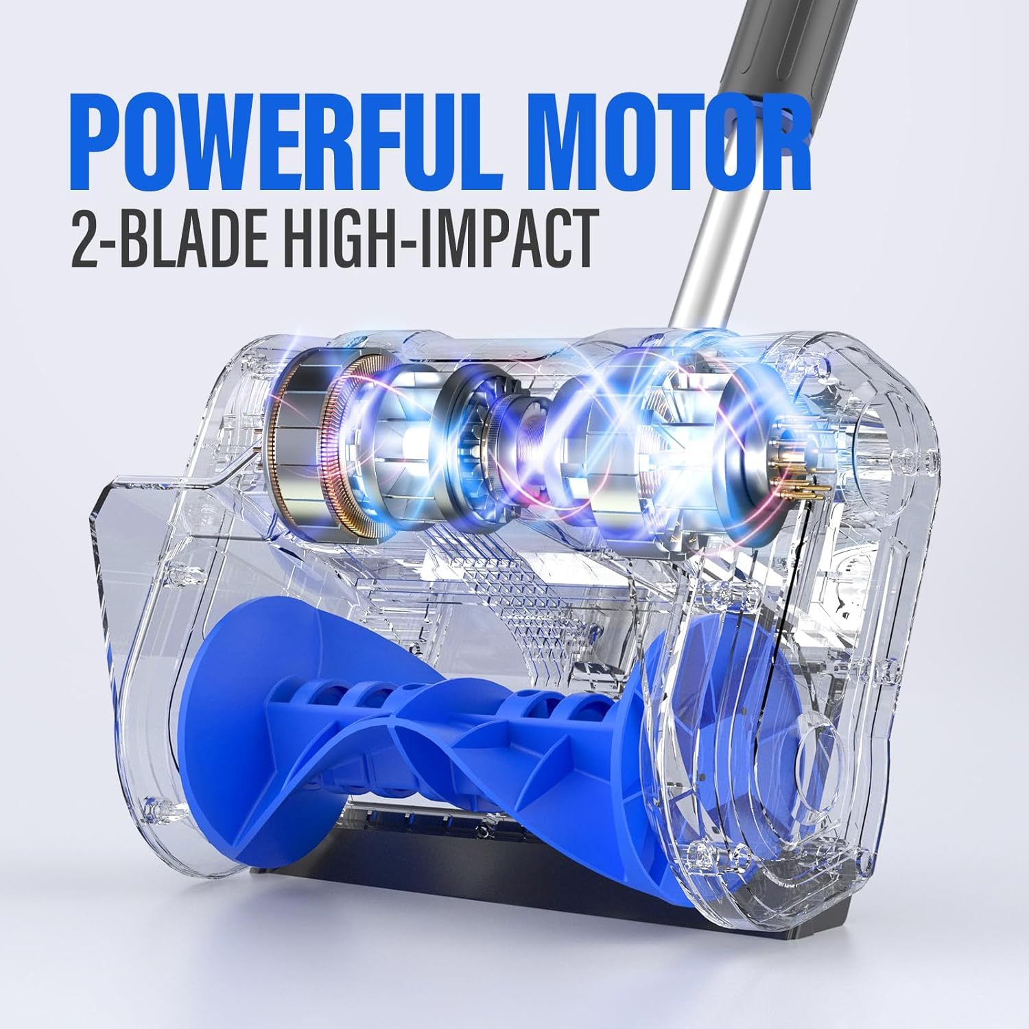 Cordless Snow Shovel, 20V 11-Inch Snow Blower Cordless, Electric Snow Shovel with Adjustable Front Handle