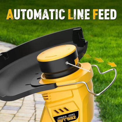 Cordless String Trimmer and Edger, 10 Inch 20V Weed Wacker Battery Operated Lawn Edger with 8 Pcs Replace Spool Trimmer Lines - 1 Batteries & Charger Included (10-inch)