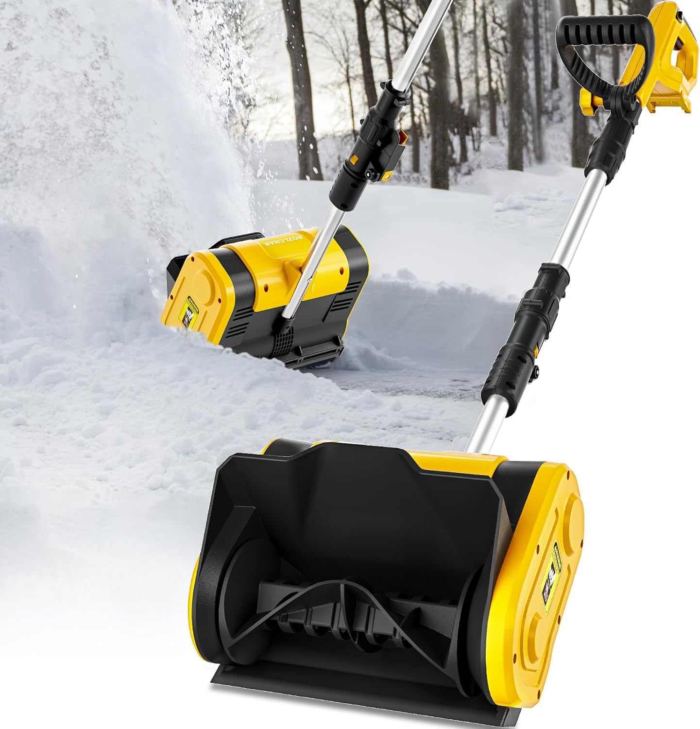 Cordless Snow Shovel Compatible for DeWALT 20V Battery, Electric Snow Blower for Driveway with Telescopic Pole