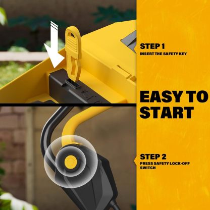 Lawn Mower Cordless,13-Inch 20V Electric Lawn Mower with 4.0Ah Battery and Charger, 2-in-1 Electric Mower with 5-Position Height Adjustment