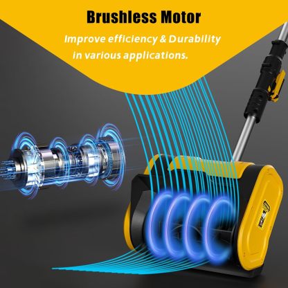 Cordless Snow Shovel Compatible for DeWALT 20V Battery, Electric Snow Blower for Driveway with Telescopic Pole