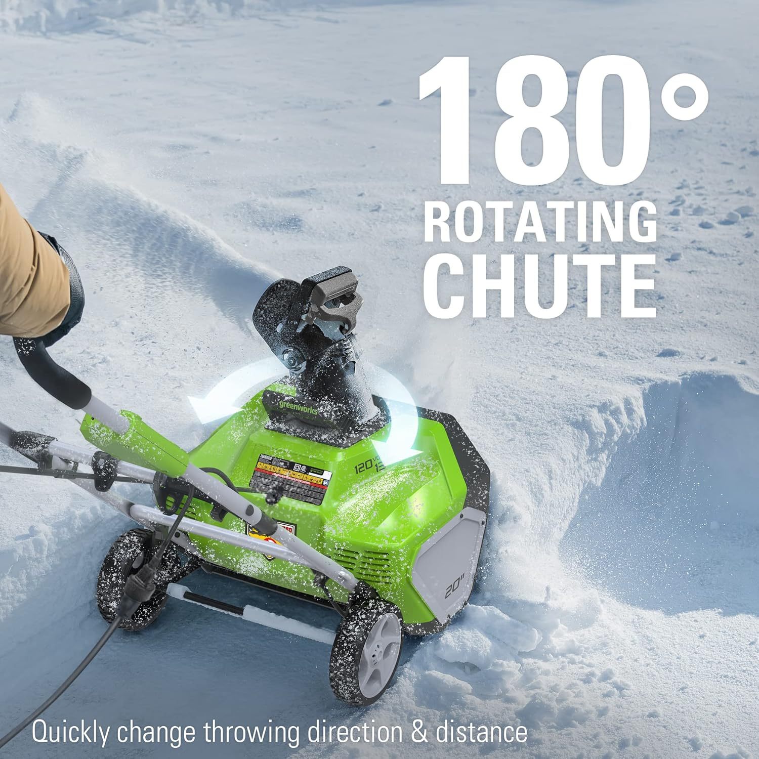 13 Amp 20-Inch Corded Snow Thrower