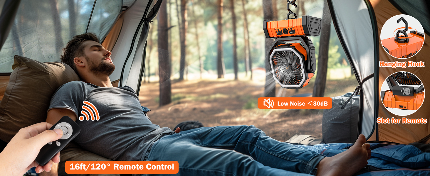 Camping Fan with Remote